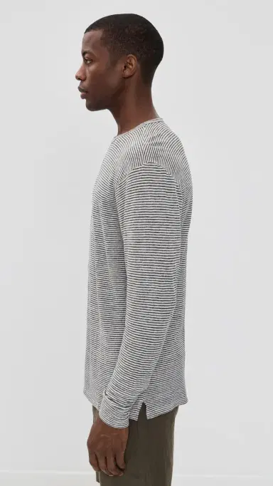 Alex Crane Linen Long Sleeve Sun Tee Lines M | Thumbnail 4 Alex Crane Linen Long Sleeve Sun Tee Lines M | Thumbnail 4