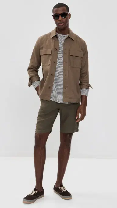 Alex Crane Linen Long Sleeve Sun Tee Lines M | Thumbnail 5 Alex Crane Linen Long Sleeve Sun Tee Lines M | Thumbnail 5