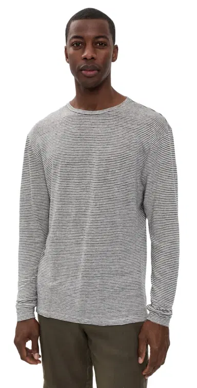 Alex Crane Linen Long Sleeve Sun Tee Lines M | Thumbnail 1 Alex Crane Linen Long Sleeve Sun Tee Lines M | Thumbnail 1