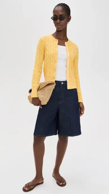Polo Ralph Lauren Cable Knit Cardigan Beach Yello | Thumbnail 5 Polo Ralph Lauren Cable Knit Cardigan Beach Yello | Thumbnail 5