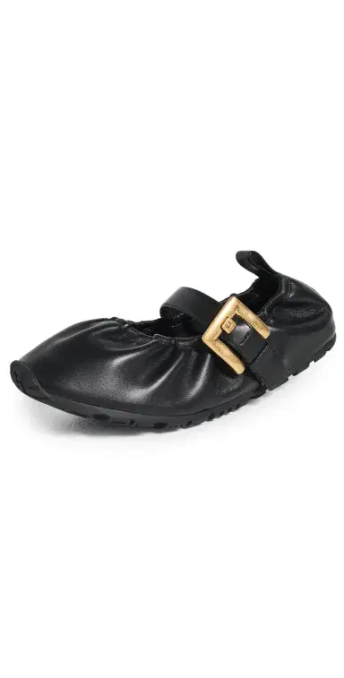 Balmain Racer 45 Ballerina Flats 0PA Noir | Thumbnail 1 Balmain Racer 45 Ballerina Flats 0PA Noir | Thumbnail 1