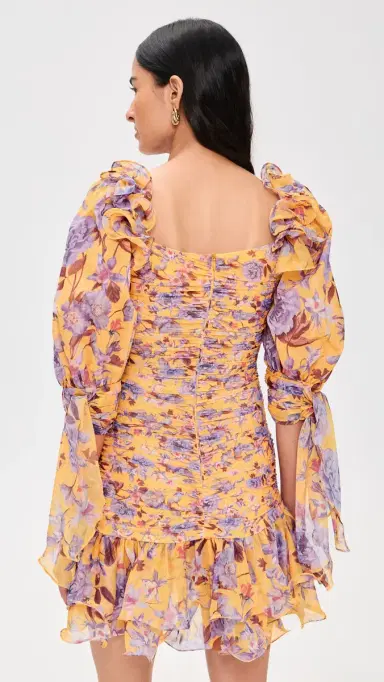 PatBo Peony Mini Dress Yellow | Thumbnail 3 PatBo Peony Mini Dress Yellow | Thumbnail 3