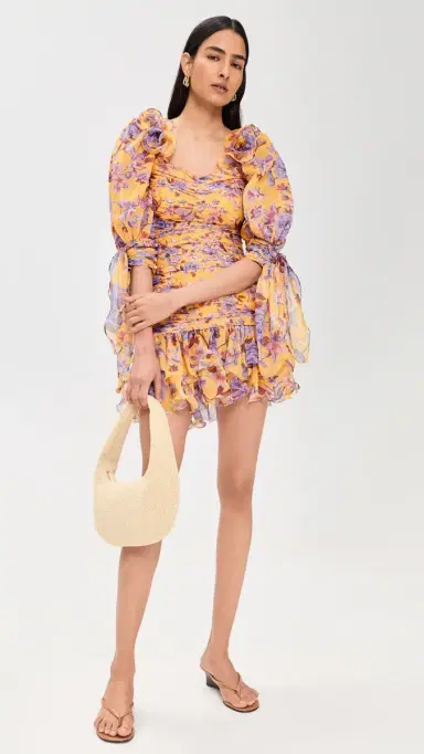 PatBo Peony Mini Dress Yellow | Thumbnail 5 PatBo Peony Mini Dress Yellow | Thumbnail 5