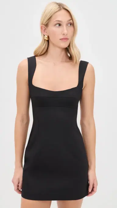 SIR. Alizee Structured Mini Dress Black | Thumbnail 2 SIR. Alizee Structured Mini Dress Black | Thumbnail 2