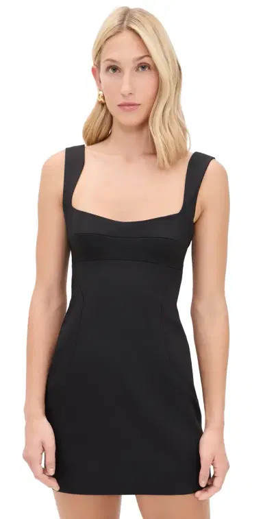 SIR. Alizee Structured Mini Dress Black | Thumbnail 1 SIR. Alizee Structured Mini Dress Black | Thumbnail 1