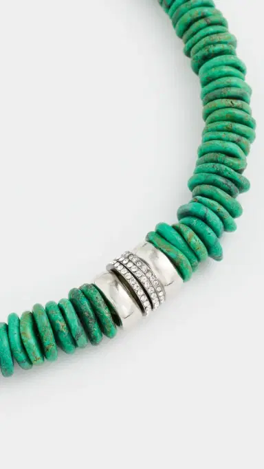 Elizabeth Cole Dew Necklace Green One Size | Thumbnail 4 Elizabeth Cole Dew Necklace Green One Size | Thumbnail 4