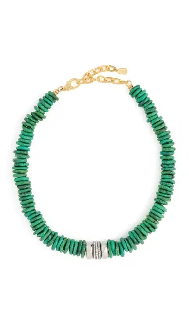 Elizabeth Cole Dew Necklace Green One Size | Thumbnail 5 Elizabeth Cole Dew Necklace Green One Size | Thumbnail 5