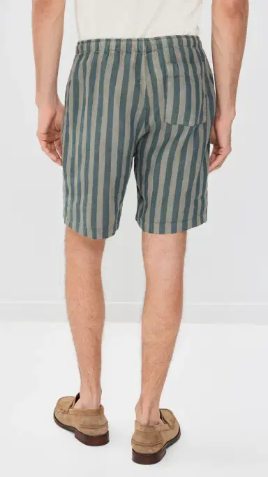 Alex Crane Linen Bo Shorts 7 Big Wave Jade | Thumbnail 3 Alex Crane Linen Bo Shorts 7 Big Wave Jade | Thumbnail 3