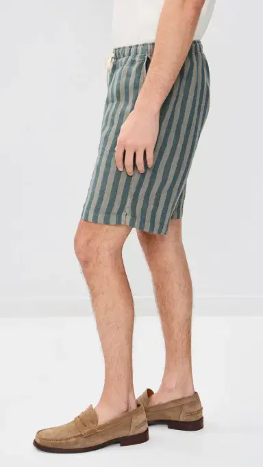 Alex Crane Linen Bo Shorts 7 Big Wave Jade | Thumbnail 4 Alex Crane Linen Bo Shorts 7 Big Wave Jade | Thumbnail 4