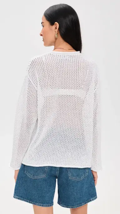 Polo Ralph Lauren Tonal Flag Sweater White Multi | Thumbnail 3 Polo Ralph Lauren Tonal Flag Sweater White Multi | Thumbnail 3