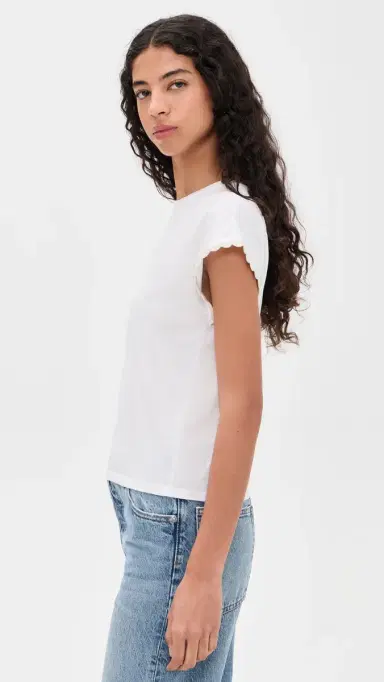 Frame The Crochet Muscle Tee White | Thumbnail 4 Frame The Crochet Muscle Tee White | Thumbnail 4