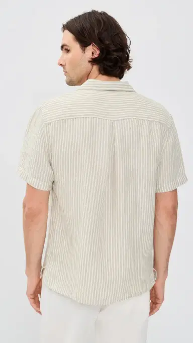 Alex Crane triped Linen Camp Shirt altlines | Thumbnail 3 Alex Crane triped Linen Camp Shirt altlines | Thumbnail 3