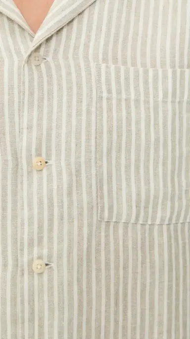 Alex Crane triped Linen Camp Shirt altlines | Thumbnail 6 Alex Crane triped Linen Camp Shirt altlines | Thumbnail 6