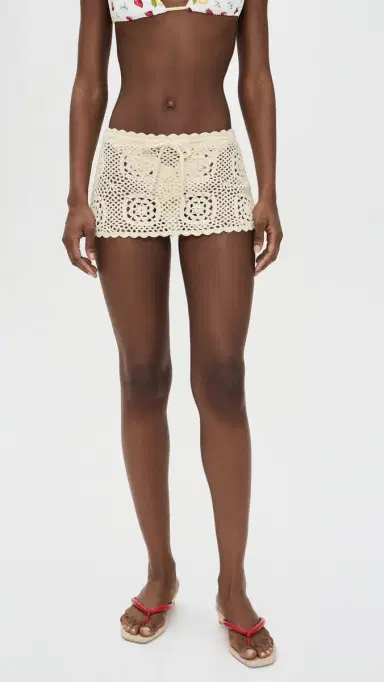 Frankies Bikinis Arlo Crochet Mini Skirt Bunny | Thumbnail 2 Frankies Bikinis Arlo Crochet Mini Skirt Bunny | Thumbnail 2