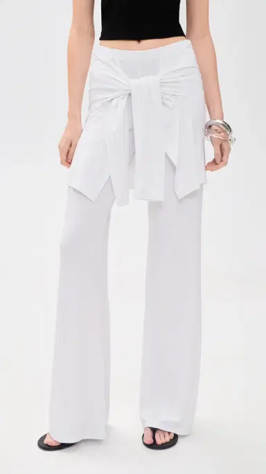 Beaufille Waist Tie Pants White | Thumbnail 2 Beaufille Waist Tie Pants White | Thumbnail 2