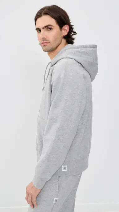 REIGNING CHAMP id-Weight Terry Relaxed Zip Hoodie Hgrey | Thumbnail 4 REIGNING CHAMP id-Weight Terry Relaxed Zip Hoodie Hgrey | Thumbnail 4
