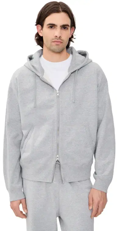 REIGNING CHAMP id-Weight Terry Relaxed Zip Hoodie Hgrey | Thumbnail 1 REIGNING CHAMP id-Weight Terry Relaxed Zip Hoodie Hgrey | Thumbnail 1