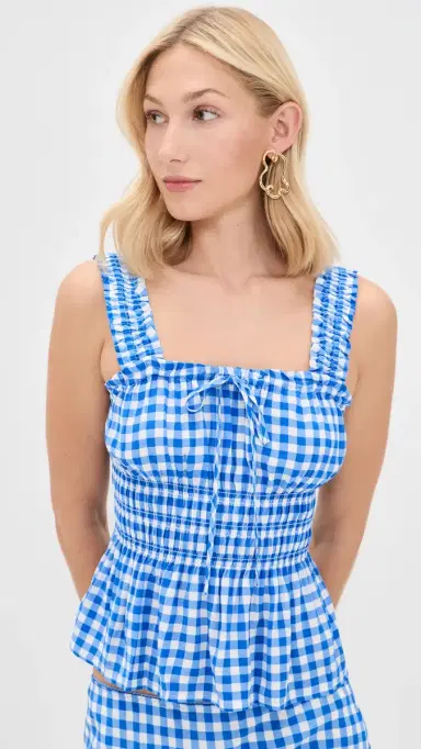 RAILS x Giadzy Donna Top Azure Gingham | Thumbnail 2 RAILS x Giadzy Donna Top Azure Gingham | Thumbnail 2