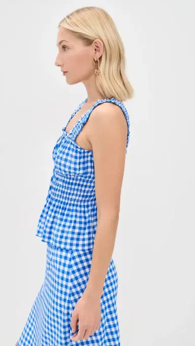RAILS x Giadzy Donna Top Azure Gingham | Thumbnail 4 RAILS x Giadzy Donna Top Azure Gingham | Thumbnail 4