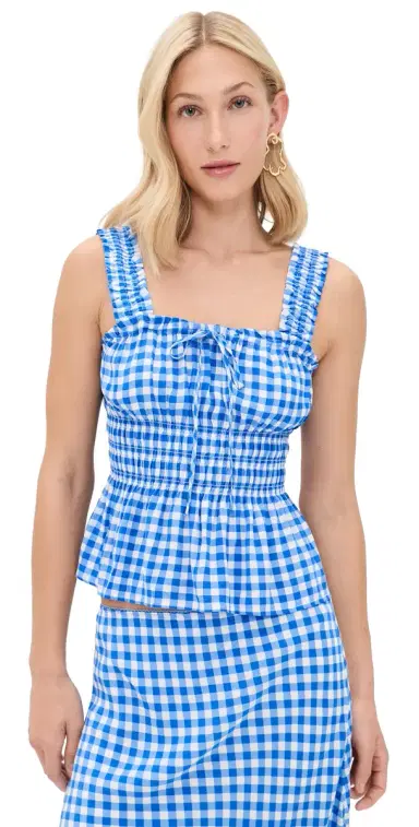 RAILS x Giadzy Donna Top Azure Gingham | Thumbnail 1 RAILS x Giadzy Donna Top Azure Gingham | Thumbnail 1