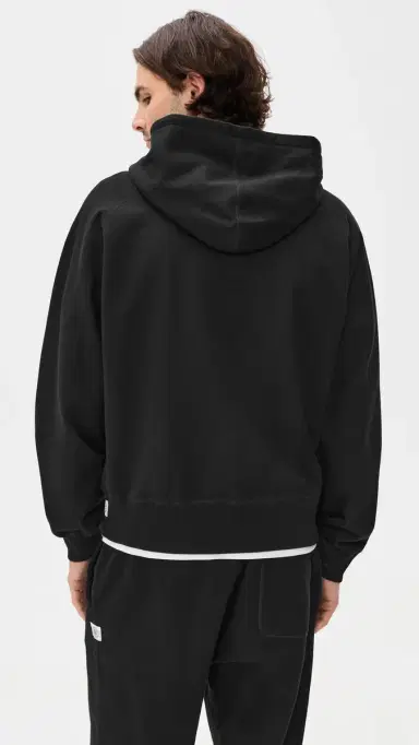 REIGNING CHAMP id-Weight Terry Relaxed Zip Hoodie Black | Thumbnail 3 REIGNING CHAMP id-Weight Terry Relaxed Zip Hoodie Black | Thumbnail 3