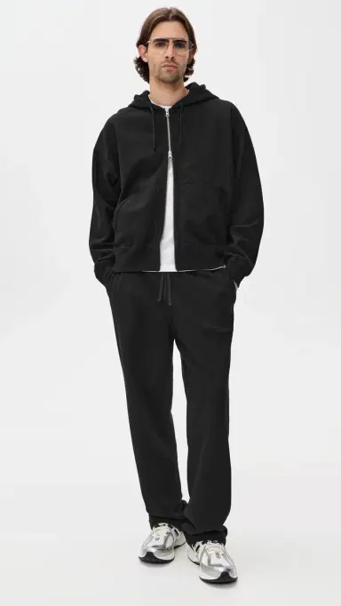REIGNING CHAMP Midweight Terry Relaxed Sweatpants Black | Thumbnail 5 REIGNING CHAMP Midweight Terry Relaxed Sweatpants Black | Thumbnail 5