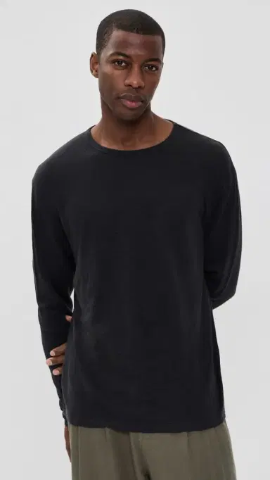 Alex Crane Linen Long Sleeve Sun Tee Night L | Thumbnail 2 Alex Crane Linen Long Sleeve Sun Tee Night L | Thumbnail 2