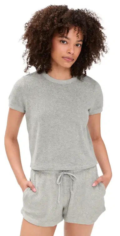 Suzie Kondi Carpi Tee Grey Heather | Thumbnail 1 Suzie Kondi Carpi Tee Grey Heather | Thumbnail 1