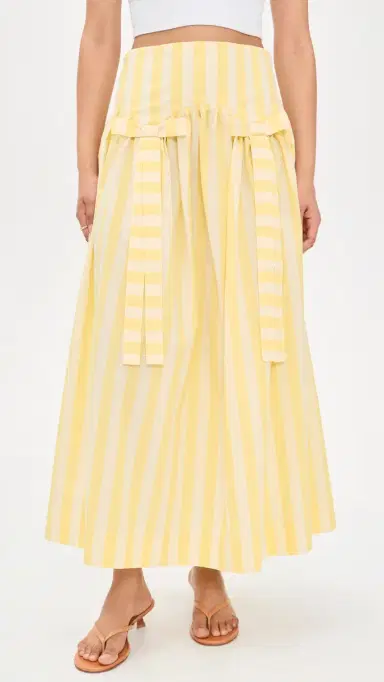 The Tiny Big Sister Striped Skirt Mellow Yellow | Thumbnail 2 The Tiny Big Sister Striped Skirt Mellow Yellow | Thumbnail 2