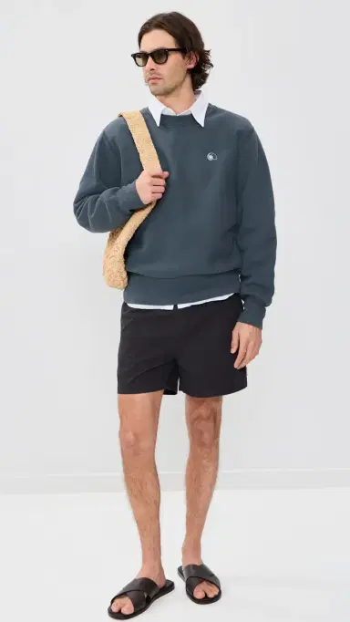 Aaron Levine Crewneck Sweatshirt late Blue | Thumbnail 5 Aaron Levine Crewneck Sweatshirt late Blue | Thumbnail 5