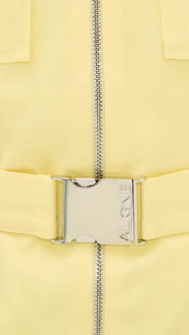 ALIGNE Pearl Belted Dress Butter Yellow | Thumbnail 6 ALIGNE Pearl Belted Dress Butter Yellow | Thumbnail 6