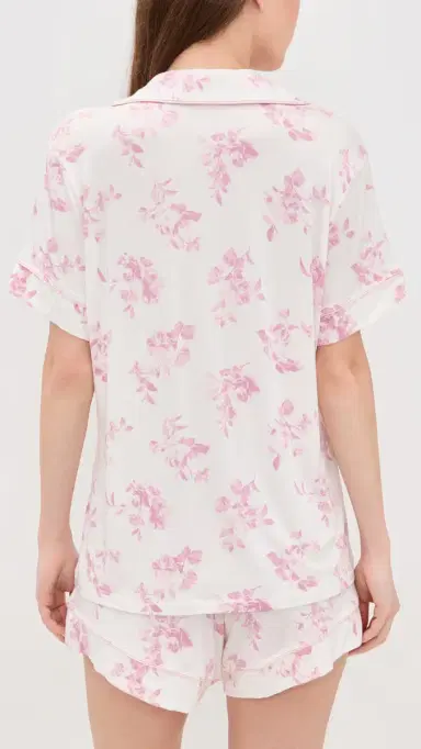Eberjey Gisele Printed Relaxed Shorts Pajama et Rose Garden | Thumbnail 3 Eberjey Gisele Printed Relaxed Shorts Pajama et Rose Garden | Thumbnail 3