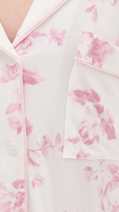 Eberjey Gisele Printed Relaxed Shorts Pajama et Rose Garden | Thumbnail 6 Eberjey Gisele Printed Relaxed Shorts Pajama et Rose Garden | Thumbnail 6