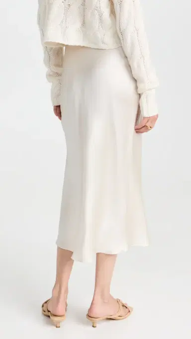 Sablyn Midi Silk Skirt Gardenia | Thumbnail 3 Sablyn Midi Silk Skirt Gardenia | Thumbnail 3