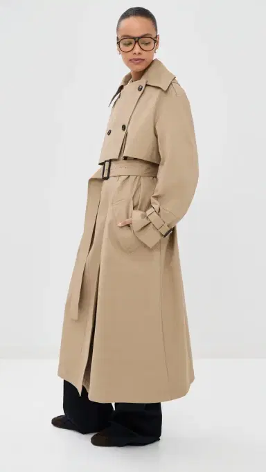 CO Double ayered Trench Coat Camel | Thumbnail 4 CO Double ayered Trench Coat Camel | Thumbnail 4