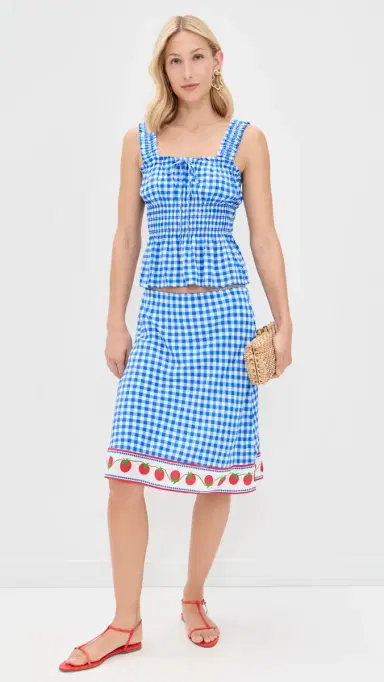 RAILS x Giadzy Grazia Skirt Gingham Tomatoes | Thumbnail 5 RAILS x Giadzy Grazia Skirt Gingham Tomatoes | Thumbnail 5