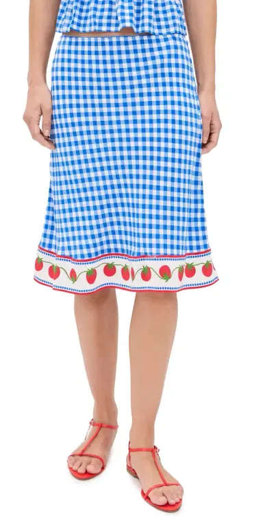 RAILS x Giadzy Grazia Skirt Gingham Tomatoes | Thumbnail 1 RAILS x Giadzy Grazia Skirt Gingham Tomatoes | Thumbnail 1