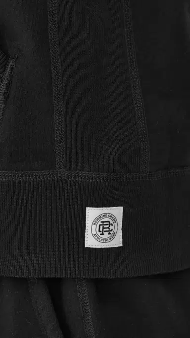 REIGNING CHAMP id-Weight Terry Slim Zip Hoodie Black | Thumbnail 6 REIGNING CHAMP id-Weight Terry Slim Zip Hoodie Black | Thumbnail 6