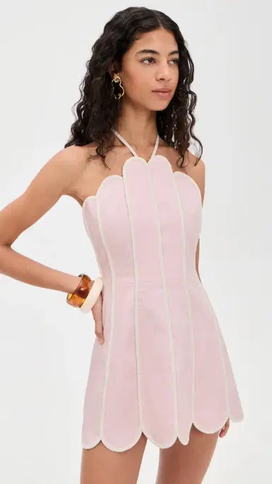 Azulu Lenny inen Dress Ballet Pink | Thumbnail 2 Azulu Lenny inen Dress Ballet Pink | Thumbnail 2