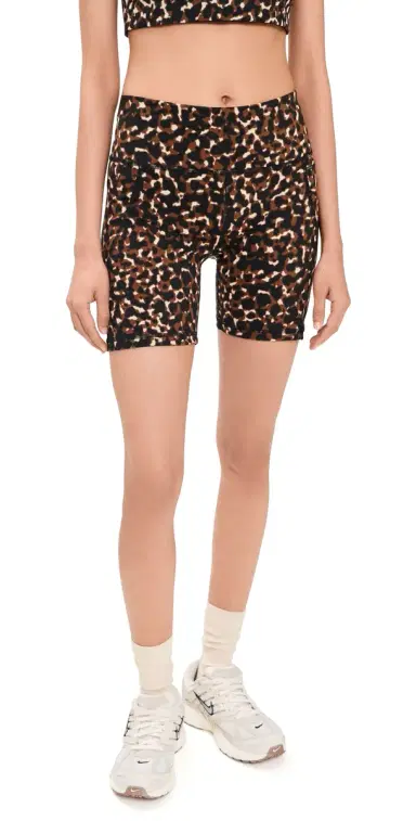 Sweaty Betty Power Biker Shorts 6 Brown Offbeat Animal Print | Thumbnail 1 Sweaty Betty Power Biker Shorts 6 Brown Offbeat Animal Print | Thumbnail 1