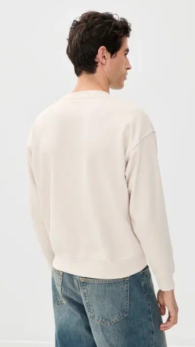 Asher Kane Crew Neck Sweatshirt Bone | Thumbnail 3 Asher Kane Crew Neck Sweatshirt Bone | Thumbnail 3