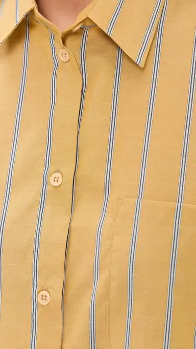 Jamie Haller The Essential Shirt Golden tripe | Thumbnail 6 Jamie Haller The Essential Shirt Golden tripe | Thumbnail 6