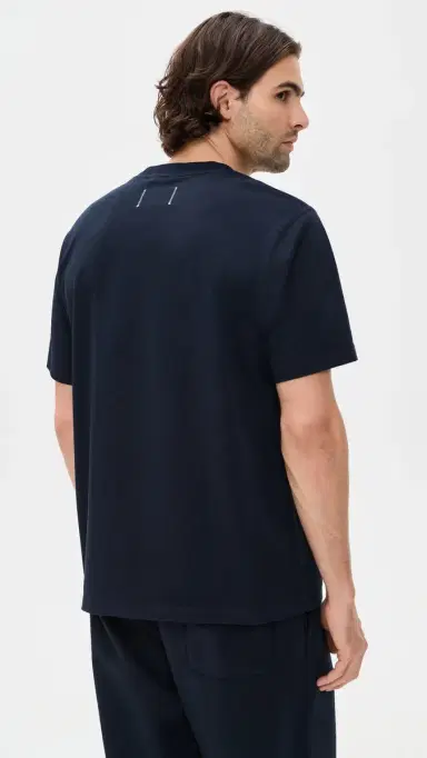 Reigning Champ Midweight Jersey OG T-Shirt Navy | Thumbnail 3 Reigning Champ Midweight Jersey OG T-Shirt Navy | Thumbnail 3