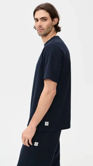 Reigning Champ Midweight Jersey OG T-Shirt Navy | Thumbnail 4 Reigning Champ Midweight Jersey OG T-Shirt Navy | Thumbnail 4