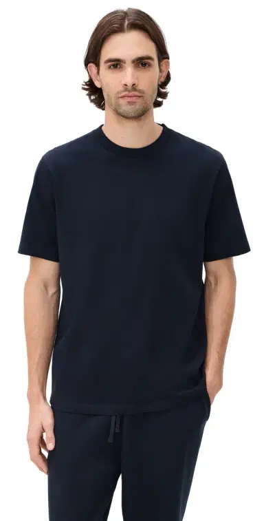 Reigning Champ Midweight Jersey OG T-Shirt Navy | Thumbnail 1 Reigning Champ Midweight Jersey OG T-Shirt Navy | Thumbnail 1