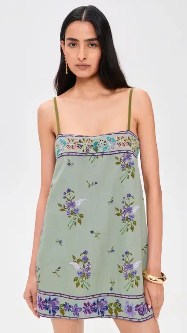 Free People Bali Take Me with You Mini Dress Mint Combo | Thumbnail 2 Free People Bali Take Me with You Mini Dress Mint Combo | Thumbnail 2