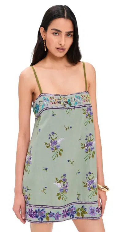 Free People Bali Take Me with You Mini Dress Mint Combo | Thumbnail 1 Free People Bali Take Me with You Mini Dress Mint Combo | Thumbnail 1