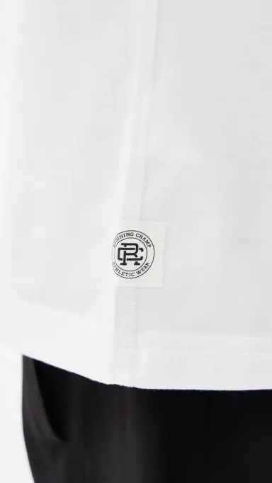 REIGNING CHAMP Lightweight Jersey tandard T-Shirt White | Thumbnail 6 REIGNING CHAMP Lightweight Jersey tandard T-Shirt White | Thumbnail 6