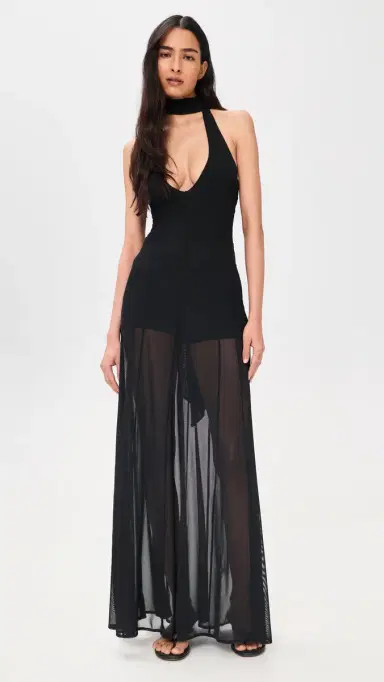 Show Me Your Mumu Katia Maxi Dress Black esh | Thumbnail 2 Show Me Your Mumu Katia Maxi Dress Black esh | Thumbnail 2