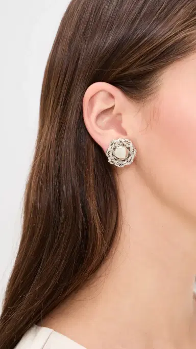 Jennifer Behr Caryann Earrings Silver One Size | Thumbnail 3 Jennifer Behr Caryann Earrings Silver One Size | Thumbnail 3